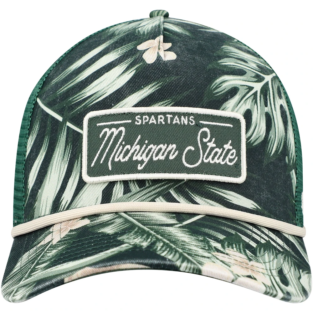 Men's '47 Green Michigan State Spartans Tropicalia Hitch Adjustable Hat