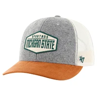 Casquette ajustable Drover Trucker '47 pour homme, gris chiné, Michigan State Spartans