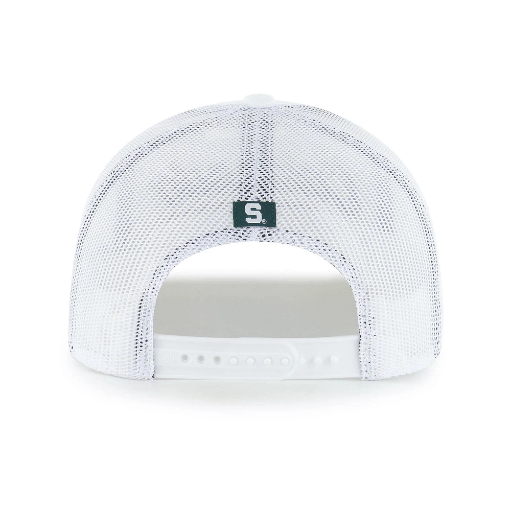 Men's '47 White Michigan State Spartans Garner Rope Trucker Adjustable Hat