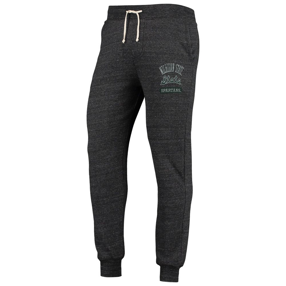 Men's Alternative Apparel Black Michigan State Spartans Dodgeball Tri-Blend Pants