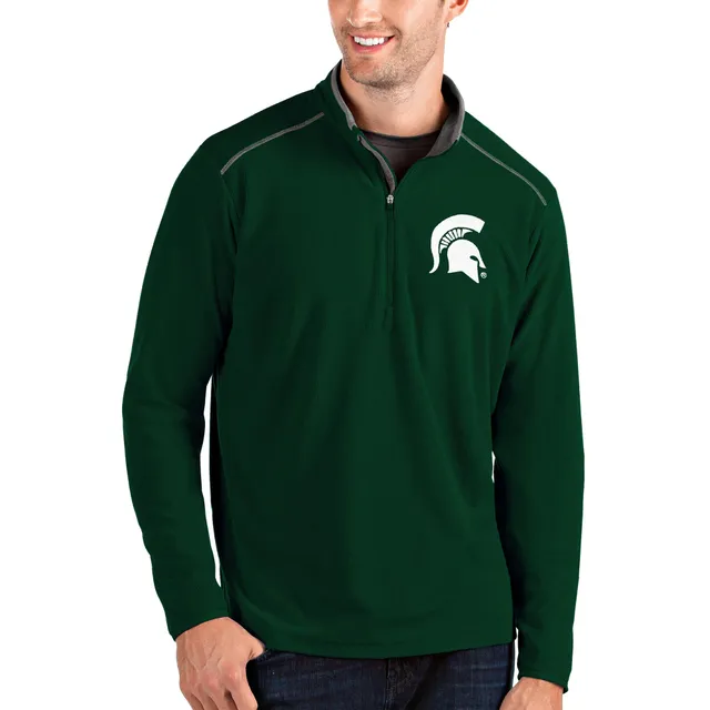 Men's Green Michigan State Spartans Digital Camo Performance Quarter-Zip  Pullover Jacket