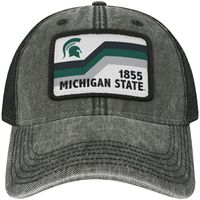 Men's Black Michigan State Spartans Sun & Bars Dashboard Trucker Snapback Hat