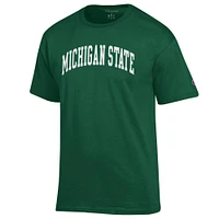 Men's Champion  Green Michigan State Spartans Basic Arch T-Shirt