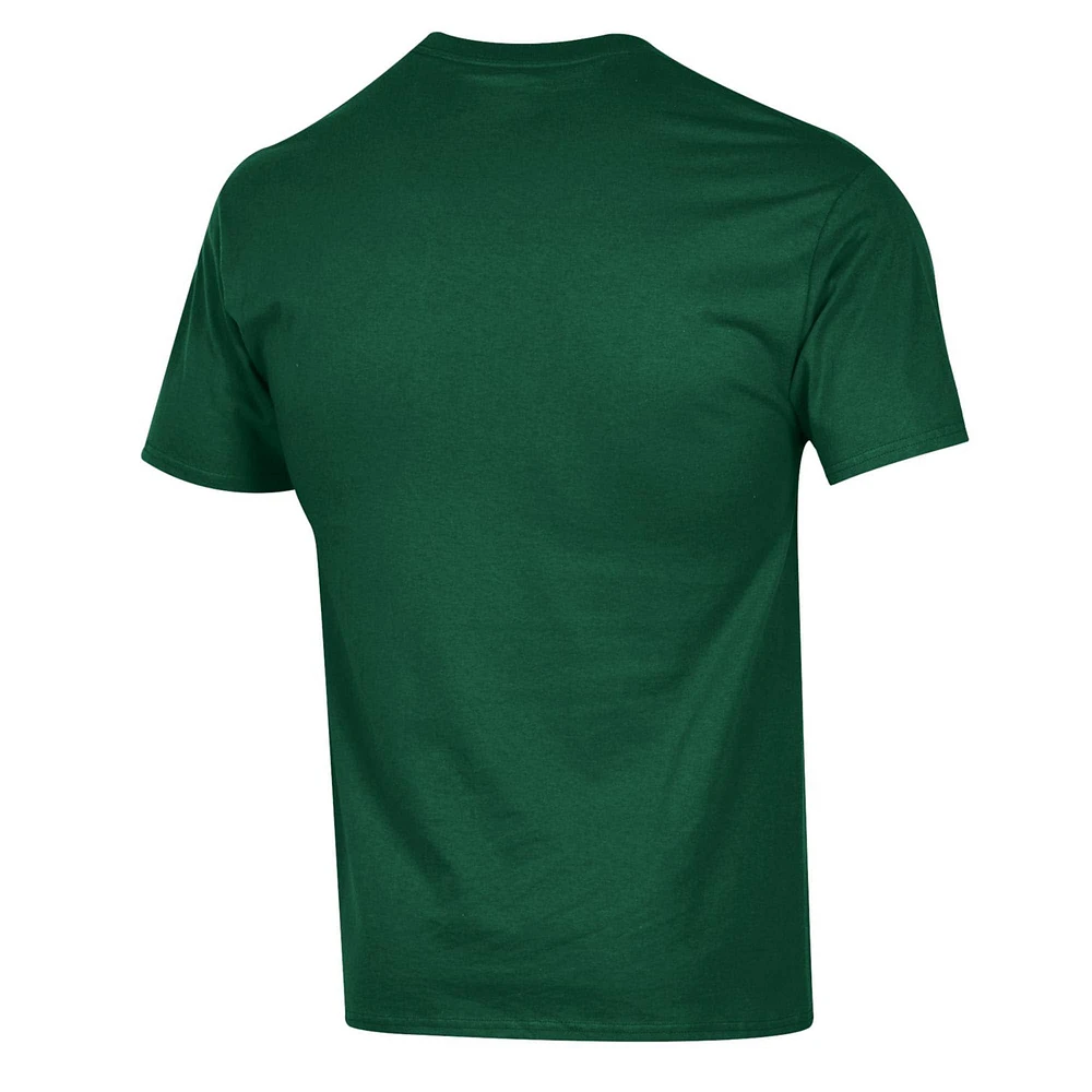 Men's Champion  Green Michigan State Spartans Basic Arch T-Shirt