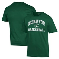 T-shirt vert Champion pour hommes des Spartans de l'État du Michigan Basketball Icon