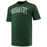 Men's Champion Green Michigan State Spartans Big & Tall Arch Team Logo T-Shirt
