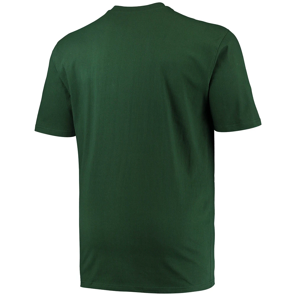 Men's Champion Green Michigan State Spartans Big & Tall Arch Team Logo T-Shirt