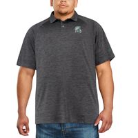 Men's Colosseum Black Michigan State Spartans Big & Tall Down Swing Polo