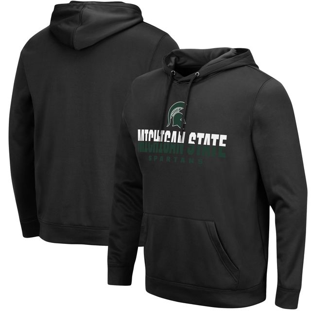 Sweat à capuche noir pour hommes, Colosseum, Michigan State Spartans Lantern, pull