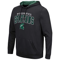 Pull à capuche Colosseum noir Michigan State Spartans Resistance pour hommes