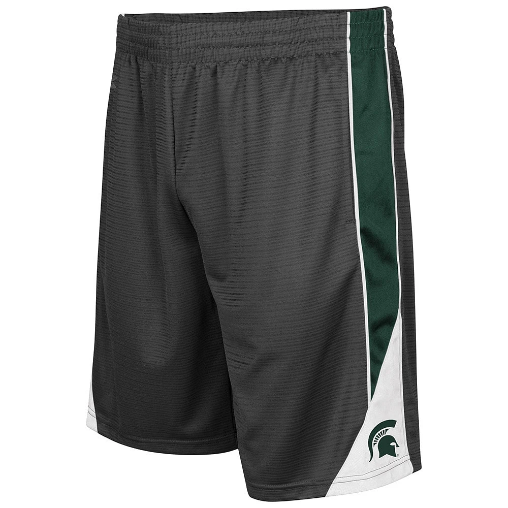 Men's Colosseum Charcoal Michigan State Spartans Turnover Shorts