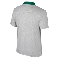 Men's Colosseum Gray Michigan State Spartans Big & Tall Tuck Striped Polo