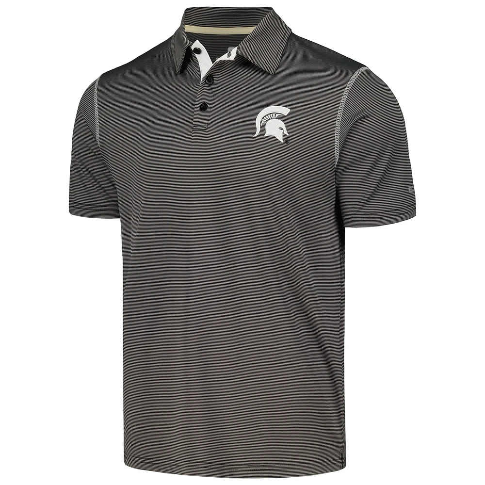 Men's Colosseum  Gray Michigan State Spartans Cameron Polo