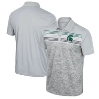 Polo cybernétique des Spartans de l'État du Michigan Colosseum gris pour homme