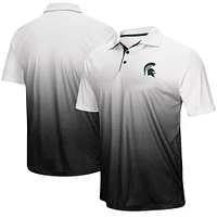 Men's Colosseum Gray Michigan State Spartans Magic Team Logo Polo