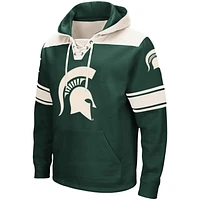 Sweat à capuche lacets vert Colosseum Michigan State Spartans 2.0 pour hommes