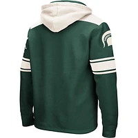 Sweat à capuche lacets vert Colosseum Michigan State Spartans 2.0 pour hommes