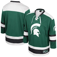 Maillot de hockey Athletic Machine Fashion pour homme, vert Colosseum, Michigan State Spartans