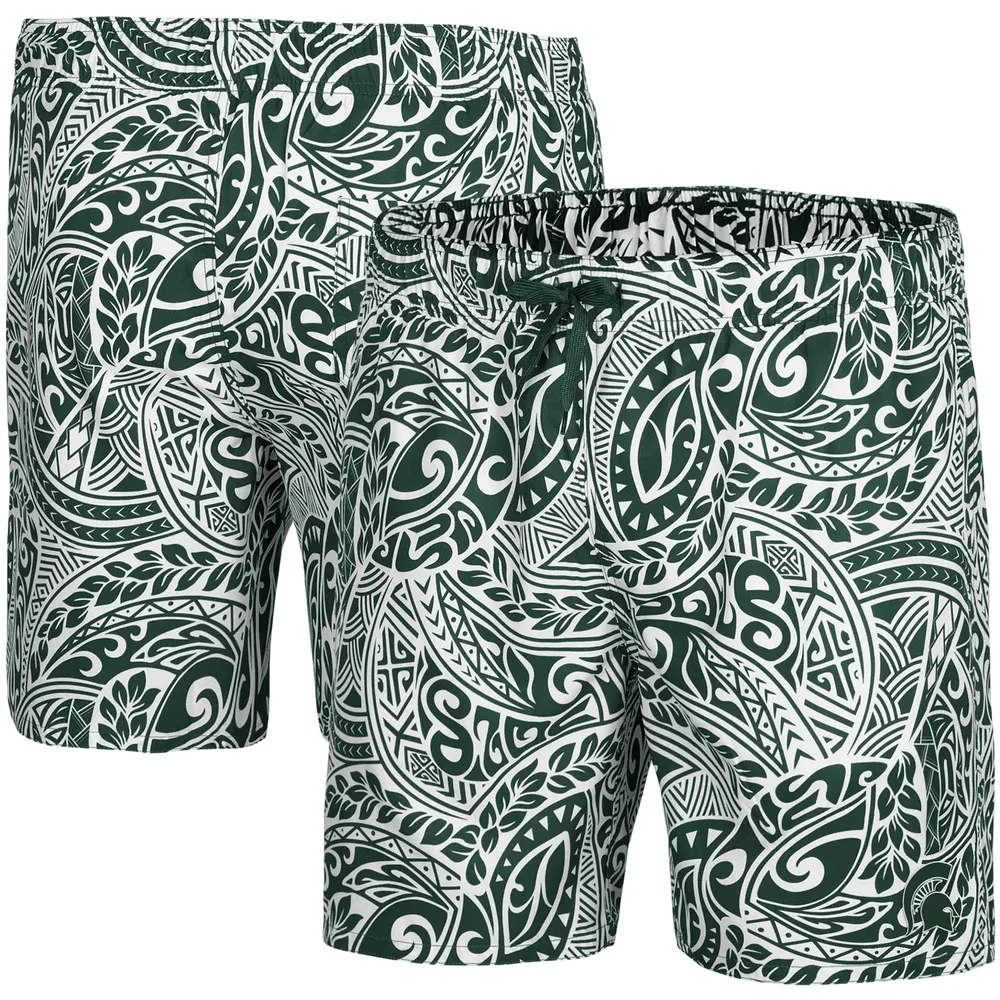 Michigan State Spartans Colosseum Biff Swim Shorts - Green