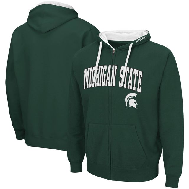 Sweat à capuche zippé Colosseum Michigan State Spartans Big & Tall pour homme