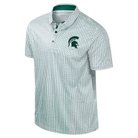 Men's Colosseum Green Michigan State Spartans Big & Tall Marty Rival Polo