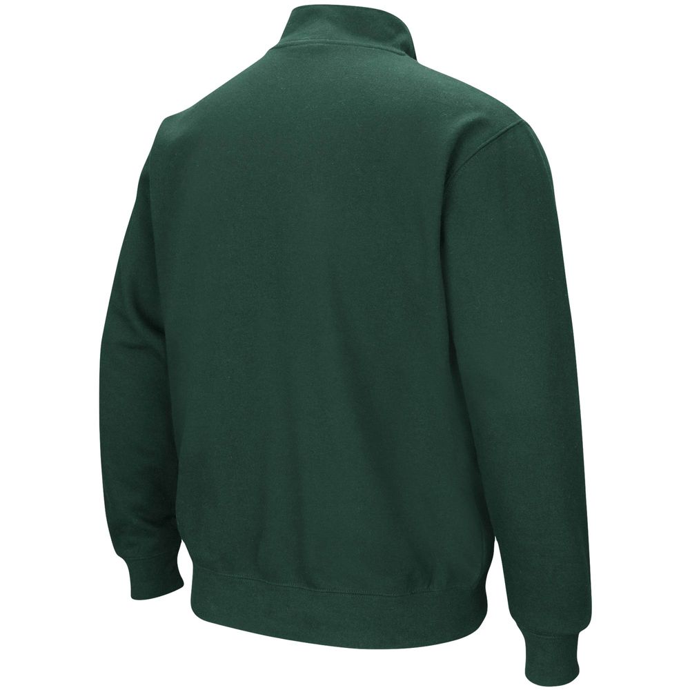 Men's Colosseum Green Michigan State Spartans Big & Tall Tortugas Quarter-Zip Jacket