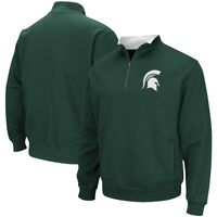 Men's Colosseum Green Michigan State Spartans Big & Tall Tortugas Quarter-Zip Jacket