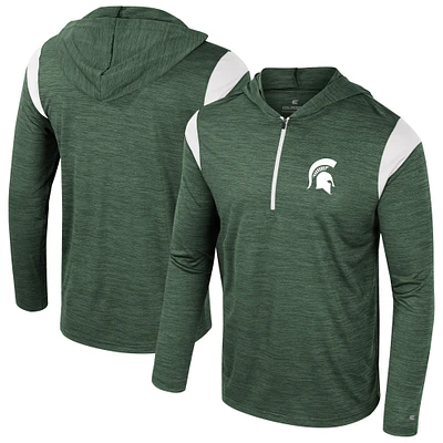 Coupe-vent à demi-zip Dozer Michigan State Spartans Colosseum Green pour homme