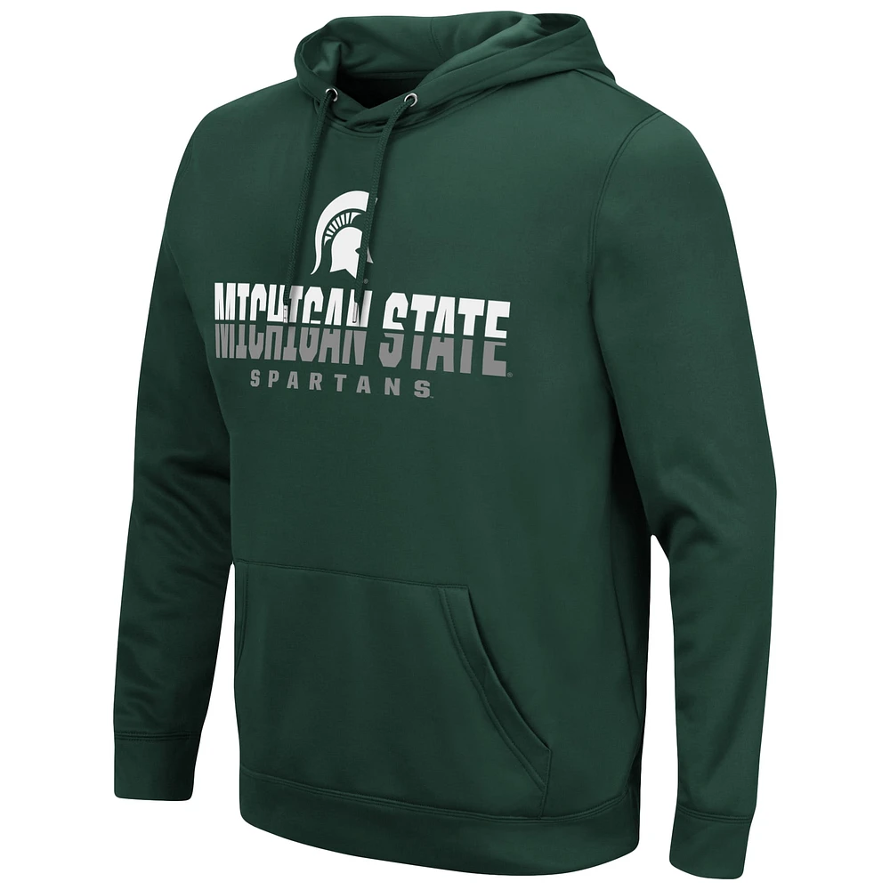 Men's Colosseum Green Michigan State Spartans Lantern Pullover Hoodie