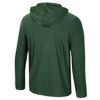Sweat à capuche manches longues et col rond pour homme Michigan State Spartans vert Colosseum