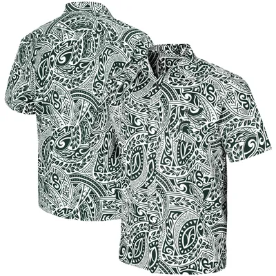 Michigan State Spartans Colosseum Make Like a Tree Camp Button-Up Shirt - Green