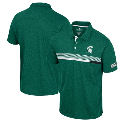 Men's Colosseum  Green Michigan State Spartans No Problemo Polo