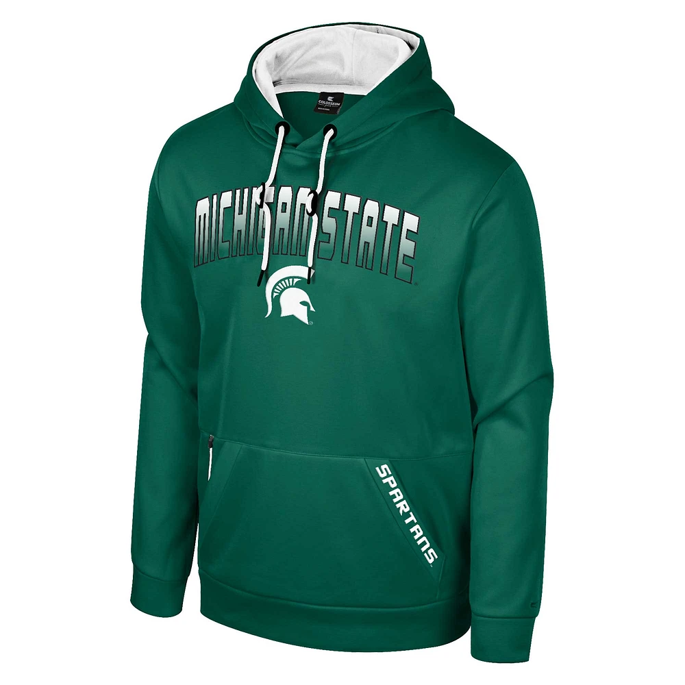 Sweat à capuche vert Colosseum pour hommes Michigan State Spartans Reese