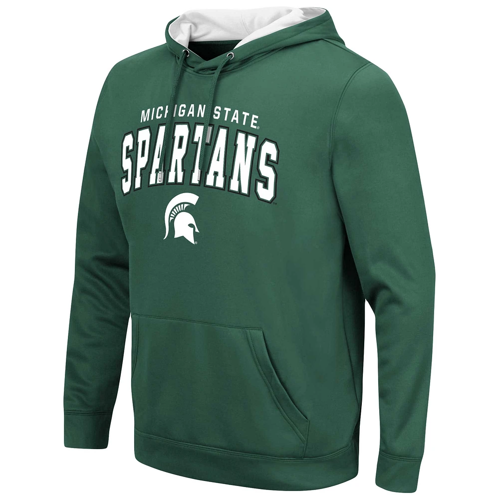 Pull à capuche vert Colosseum Michigan State Spartans Resistance pour hommes