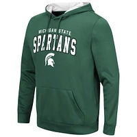 Men's Colosseum Green Michigan State Spartans Resistance Pullover Hoodie