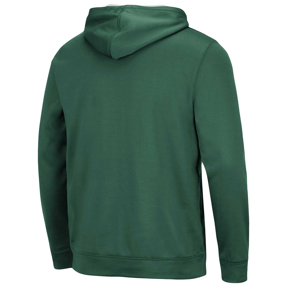 Pull à capuche vert Colosseum Michigan State Spartans Resistance pour hommes