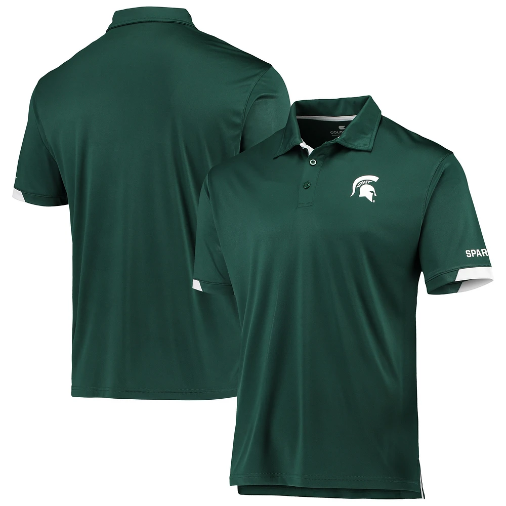 Polo léger Colosseum vert Michigan State Spartans Santry pour hommes