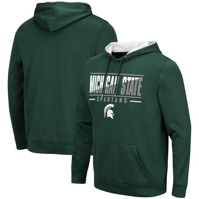 Chandail à capuchon Slash Stack 2.0 des Spartans de l'État du Michigan Colosseum Green pour hommes