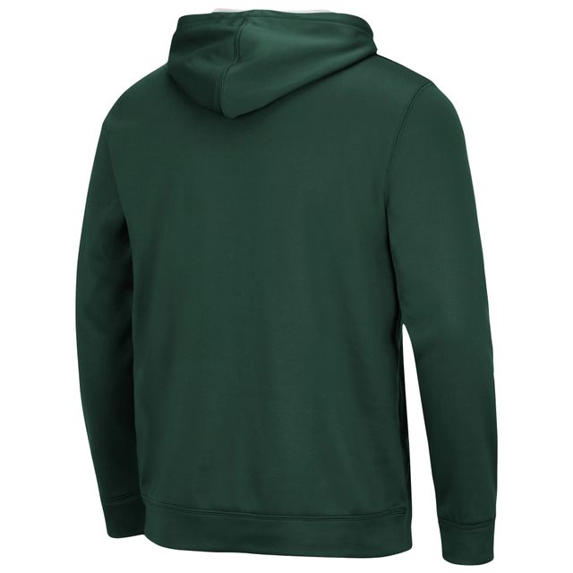 Chandail à capuchon Slash Stack 2.0 des Spartans de l'État du Michigan Colosseum Green pour hommes