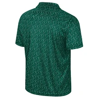 Men's Colosseum Green Michigan State Spartans Sublimated Golf Polo
