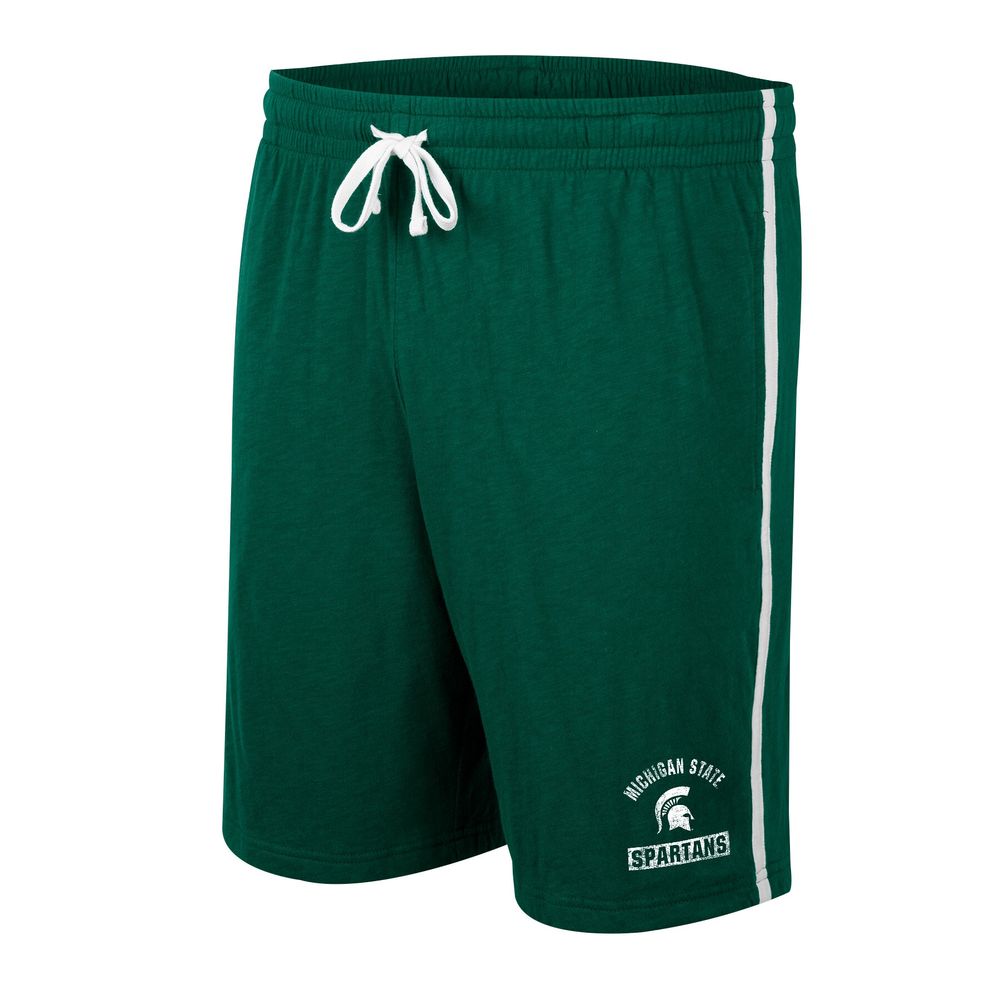 Men's Colosseum Green Michigan State Spartans Thunder Slub Shorts