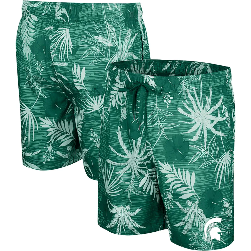 Colosseum Green Michigan State Spartans What Else is New Swim Shorts pour hommes