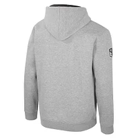 Sweat à capuche imprimé militaire Oorah OHT pour homme Colosseum Heather Grey Michigan State Spartans