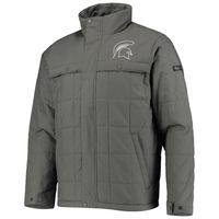 Men's Columbia Charcoal Michigan State Spartans Ridgestone Full-Zip Jacket