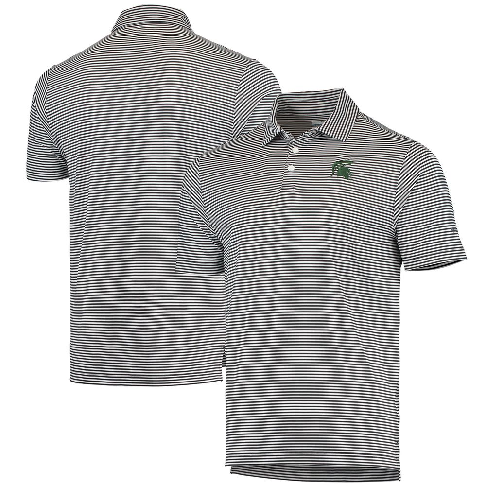 Men's Columbia Golf Black Michigan State Spartans Club Invite Omni-Wick Polo