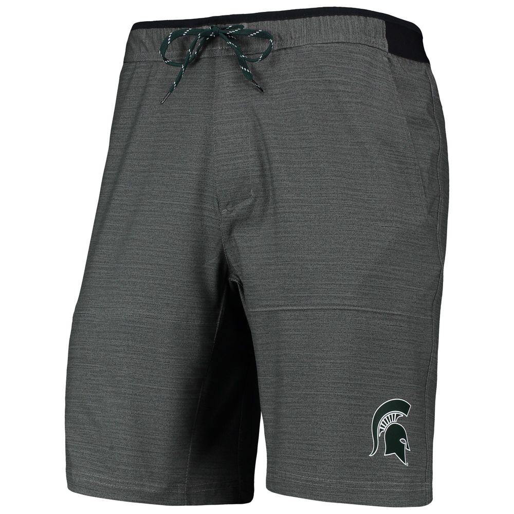 Men's Columbia Gray Michigan State Spartans Twisted Creek Omni-Shield Shorts