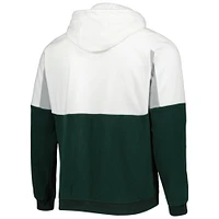 Men's Columbia Green Michigan State Spartans Lodge Quarter-Zip Hoodie