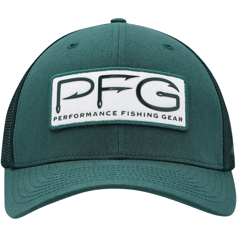 Casquette Columbia Green Michigan State Spartans PFG Hooks Flex pour homme