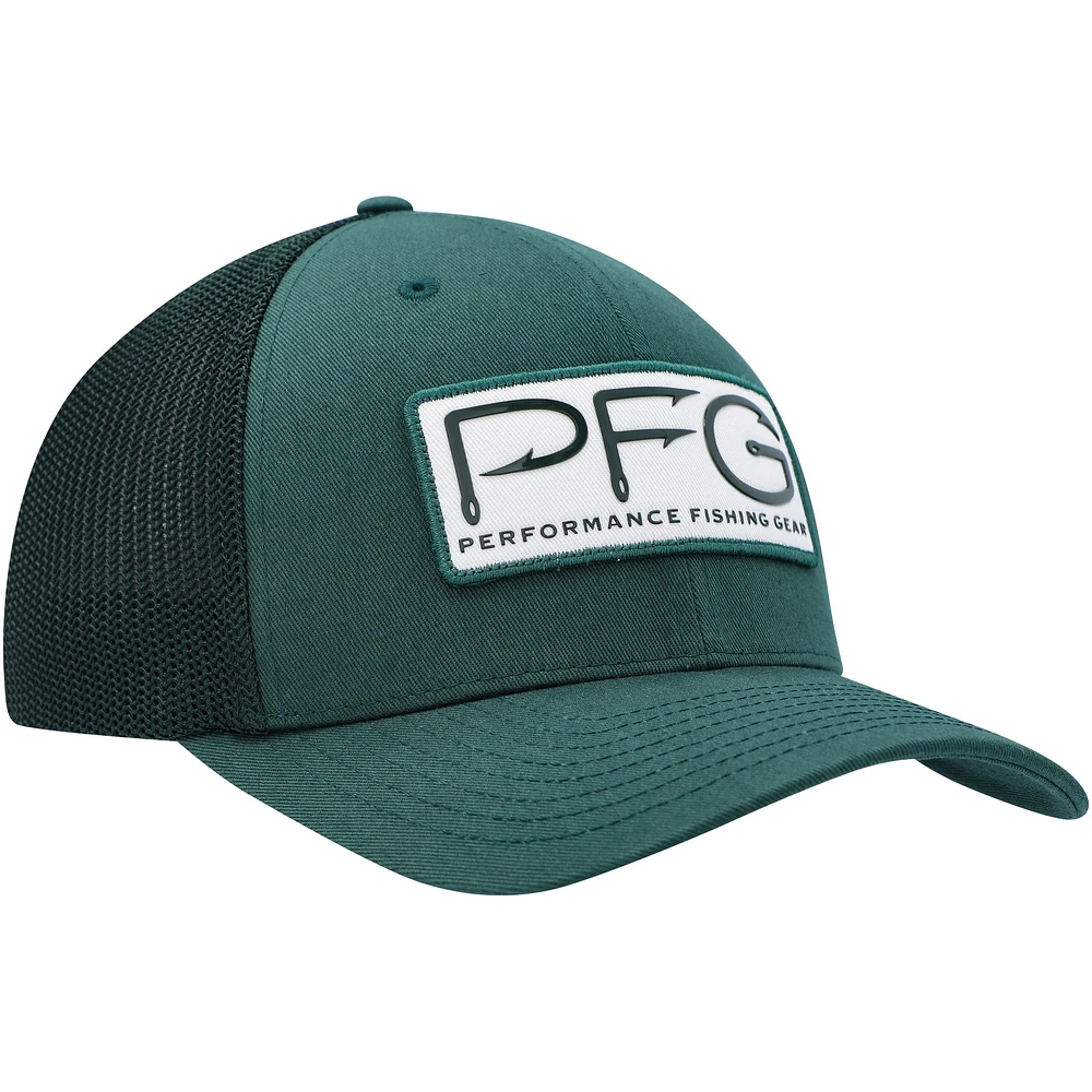 Casquette Columbia Green Michigan State Spartans PFG Hooks Flex pour homme