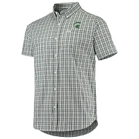 Men's Columbia Green Michigan State Spartans Rapid Rivers Logo Button-Down Shirt